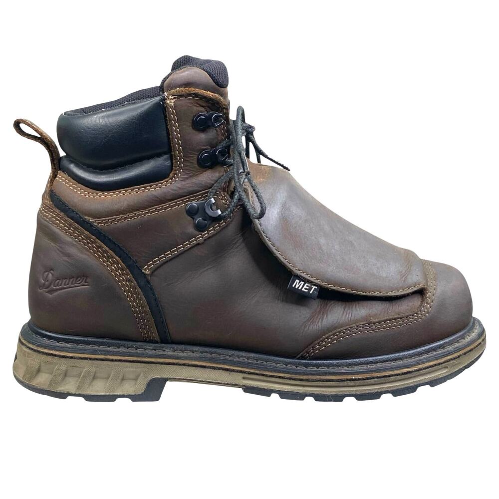 Danner Mens Steel Yard Brown Met Guard Steel Tue Work Boot Size US 8.5